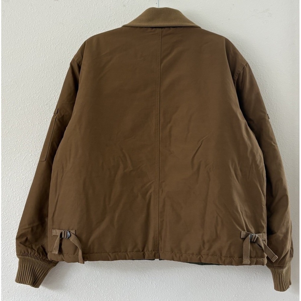 Lybro Nigel Cabourn Tank Jacket Mens 46 Military Nylon Insulated Bomber Tan - Picture 4 of 14